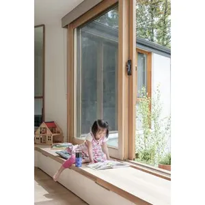 AS1288 AS2047 WERS Australia standard modern house wooden grain sliding windows