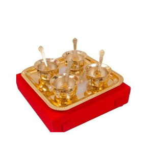 ชามทรงหงส์พร้อมช้อนชุบเงิน - Product Image 1