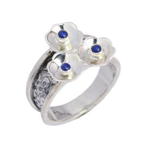 Vente chaude Naturel Lapis Lazuli Gemstone Anneau Éternité Vermeil Nouveau Designer 925 Bijoux En Argent Sterling Pour Unisexe - Product Image 1