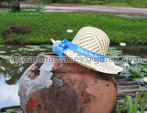 Nouvelle mode plaine disquette feuille de palmier naturel et chapeau de paille en jonc de mer accessoires personnalisés inclus - Product Image 2