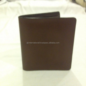 Cartera con clip para dinero de cuero genuino para hombre de alta calidad a la moda, billetera plegable de cuero de vaca suave genuino para función RFID unisex - Product Image 1