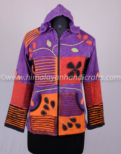 SIMPLE y elegante de diseño parche WAORK Bohemia señoras Sudadera con capucha CSWJ 422 - Product Image 2