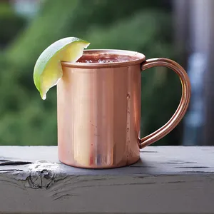 Superior Best In Quality Pure Copper Mug With Smooth Handle Customized Size Benefits In Health Your Copper Mug For Home & Office