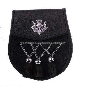 Kilt écossais Original Full Dress Utility 100% Sporrans en cuir véritable pour hommes et femmes - Product Image 3