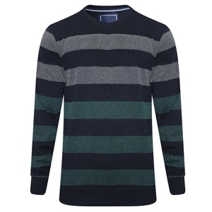 เสื้อสเวตเชิ้ตคอกลมแขนยาวสำหรับผู้ชายผ้าคอตตอนสามโทนสีเรียบผลิตตามสั่งแบบ2025 - Product Image 1