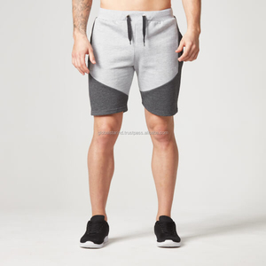 Banda elástica de cuerda gris para hombres, pantalones cortos de tabla en blanco, de lana corta, lisa, para el sudor, venta al por mayor - Product Image 5