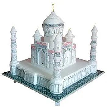 Souvenir Taj Mahal Miniatur Taj Mahal Kristal TERBAIK Stainless Steel Kualitas Tinggi Marmer Putih Harga Grosir Terbaik Di India