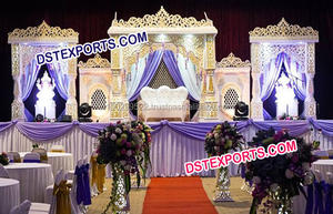 Mandap para Ceremonia de Boda India, Mandap Dorado Iluminado, Conjuntos de Mandap Indios, Sudáfrica - Product Image 5