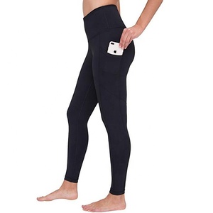 Leggings de Yoga de Cintura Alta, Largos, de Color Sólido, con Bolsillos, Diseño Sin Costuras y Elástico en Cuatro Direcciones para Mujer - Product Image 6