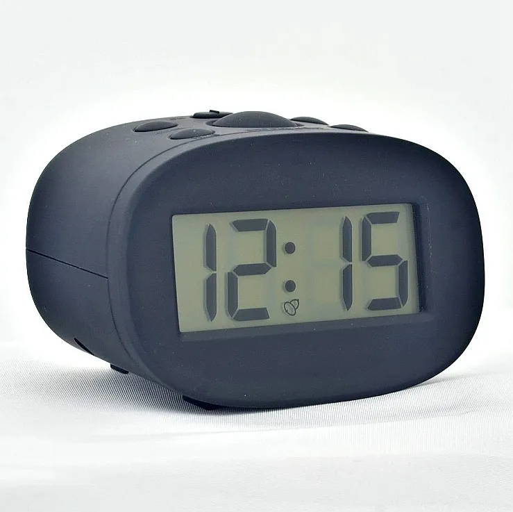 Jam Alarm Digital Unik Lcd, Jam Alarm Digital Unik dengan Fitur Snooze dan Lampu Belakang, Mudah Diatur, Barang Lcd