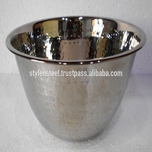 Vaisselle multifonctionnelle en acier inoxydable récipient alimentaire plats profonds martelés bol profond en acier inoxydable - Product Image 3