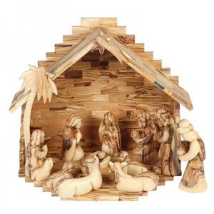 Olive <b>Wood</b> <b>Nativity</b> Scene Figurine Decoration for Christmas Own-36 - Product Image 1