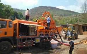 Pompa <span class=keywords><strong>Mixer</strong></span> Beton Tipe Diesel Hidrolik Penuh yang Dipasang di Truk - Product Image 4