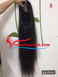 ขายส่งราคามนุษย์ผมวิกผม100% ที่ยังไม่ได้ตรงเนียนผมเต็มลูกไม้วิกผม - Product Image 5