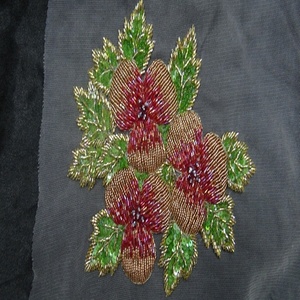 ดอกไม้ที่ทำด้วยมือการออกแบบแพทช์ผ้าสำหรับชุดแต่งงาน - Product Image 6