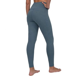 Leggings de Yoga de Cintura Alta, Largos, de Color Sólido, con Bolsillos, Diseño Sin Costuras y Elástico en Cuatro Direcciones para Mujer - Product Image 2