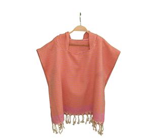 Poncho de toalla con capucha para bebé Pestemal para niños, colección de Poncho con capucha para niños, hecho turco - Product Image 3