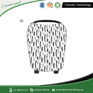 Best Quality Organic Cotton Muslin Baby Car Seat Nursing Cover - Product Image 2