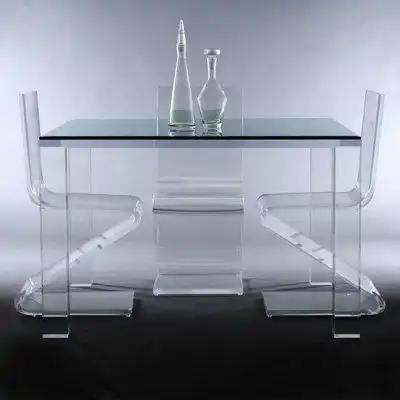 Hohe Qualität Acryl Esstisch Mit Transparent Tisch Bein