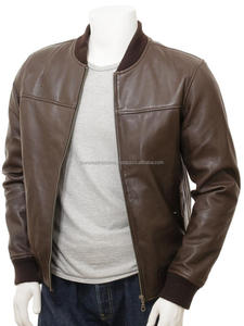Blouson aviateur d'hiver personnalisé pour hommes avec la dernière conception en cuir de vache respirant grande taille - Product Image 3