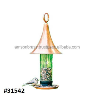 Mangeoire à oiseaux grille pour petite décoration unique de mangeoire à oiseaux suspendue en métal en fer-blanc et pour petits oiseaux - Product Image 4