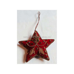 Handmade Beaded Christmas Ornament - Product Image 1