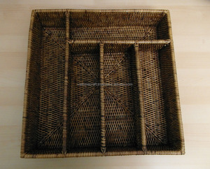 Soporte para cuchara, tenedor y palillos de ratán - Product Image 2