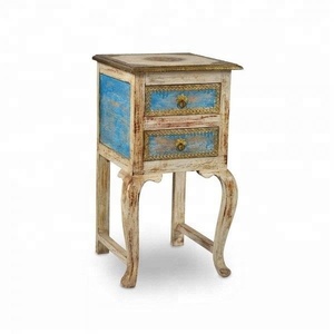 Mesa auxiliar de madera con diseño de panel ajustable moderno, uso comercial de madera de mango antiguo - Product Image 2