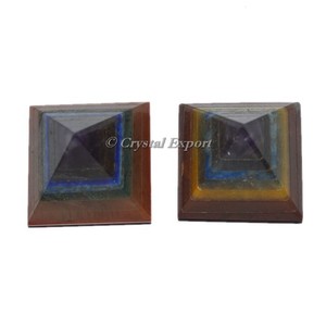 Gemstone 7 Chakra Pyramid With Lapis Lazuli From Crystal Export - Product Image 1