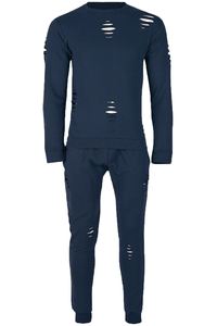 Chándal de lana personalizado para hombre, cierre de cremallera, diseño deportivo liso, poliéster/Spandex, Fútbol ajustado al por mayor - Product Image 2