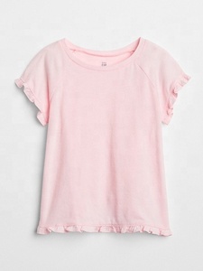 เสื้อยืดแขนระบายแบบลำลองสำหรับเด็กผู้หญิงเสื้อยืดแขนยาวแบบกำหนดเองพิมพ์ลายเสื้อถักเสื้อเจอร์ซีย์เดียว - Product Image 4