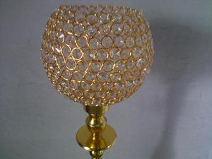Ivory Crystal Wedding/Party Decoration Metal <b>Hurricane</b> Candleholder Pillar <b>Vase</b> on Sale - Product Image 5
