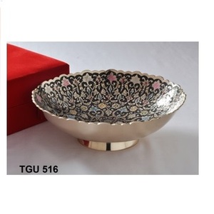 Bol à fruits en laiton fait à la main LV516 - Product Image 1