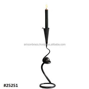 SET of 3 <b>Candle</b> <b>Holder</b> <b>Floor</b> Mount Candlestick Wedding Party Decoration Handmade Iron Wire Beautiful Design - Product Image 2