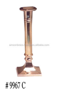 Bougeoir pilier décoratif Design gaufré Forme ronde décorative avec bougeoir en métal et fer - Product Image 5