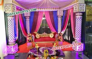 การตกแต่งเวทีงานแต่งงานที่สวยงาม การตกแต่งเวทีงานแต่งงานในแคนาดา การตกแต่งเวทีงานแต่งงานแบบอินเดีย - Product Image 4