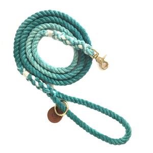 Very High QualityTeal Ombre Rope <b>Dog</b> LeashBeautiful Product - Product Image 1