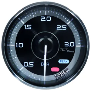 60mm Analog LED Turbo Gauge 3 bar Diesel Boost Gauge