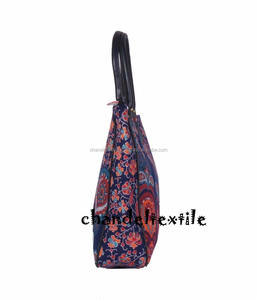 Bolso de compras hecho a mano de algodón con patrón de rayas indias Vintage, bolso de hombro Hippie para mujer, monedero de Mandala, bolso de compras - Product Image 2