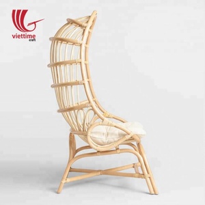 Fauteuil œuf en rotin vietnamien pour intérieur avec support, fauteuil en rotin en gros - Product Image 2