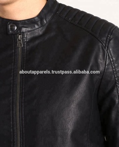 Veste en cuir d'agneau pour homme personnalisée 2026, élégante, décontractée, vêtements de moto d'hiver, taille plus, fermeture éclair, respirante - Product Image 5