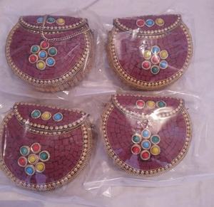 Bolso bandolera de Metal bohemio de diseñador para mujer indio hecho a mano bolso de fiesta de compras de noche de moda cadenas al por mayor - Product Image 4