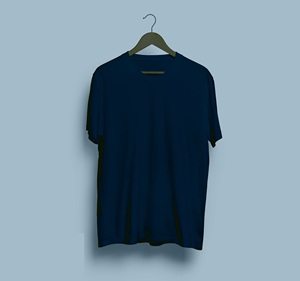 เสื้อยืดสีพื้นสำหรับผู้ชายทรงปกติย้อมสีผ้าฝ้าย100% งาน OEM ตามสั่ง - Product Image 3