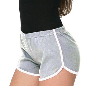 Pantalones cortos personalizados para mujer, de alta calidad, color gris - Product Image 2