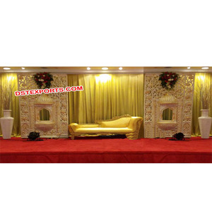 Wedding Stage Beautiful Oval Screen Latest Fiber Round <b>Backdrop</b> Panel Indian Wedding <b>Backdrop</b> <b>Frames</b> Decorations - Product Image 1