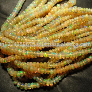 Fire Opal Gemstone Beads Round Shape Third Party Certified for Jewelry Making - Product Image 1