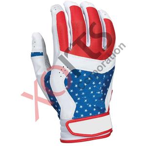 Guantes de bateo de béisbol de cuero-Ambidiestros de secado rápido y duraderos - Product Image 1