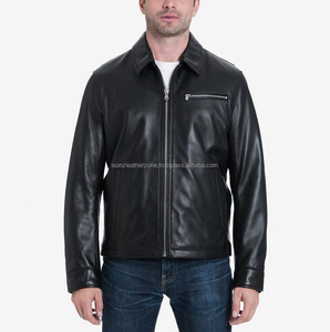 Chaqueta de bombardero de cuero genuino de vaca de último diseño Unisex primavera invierno de talla grande decoración de piel suave Formal al aire libre de ganchillo - Product Image 1