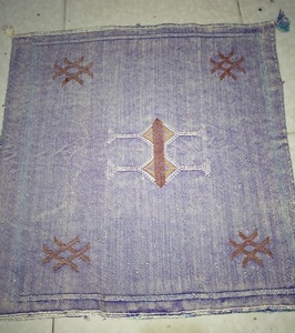 Funda de Cojín Cuadrada 50x50 con Patrón Geométrico Hecho a Mano Personalizable Hecho en Marruecos - Product Image 1