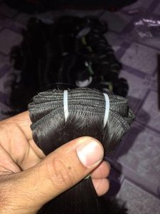 Qualité supérieure d'extension de cheveux humains bouclés naturels de qualité 12A. Tissage de cheveux bruts indiens à cuticules alignées d'Inde - Product Image 6